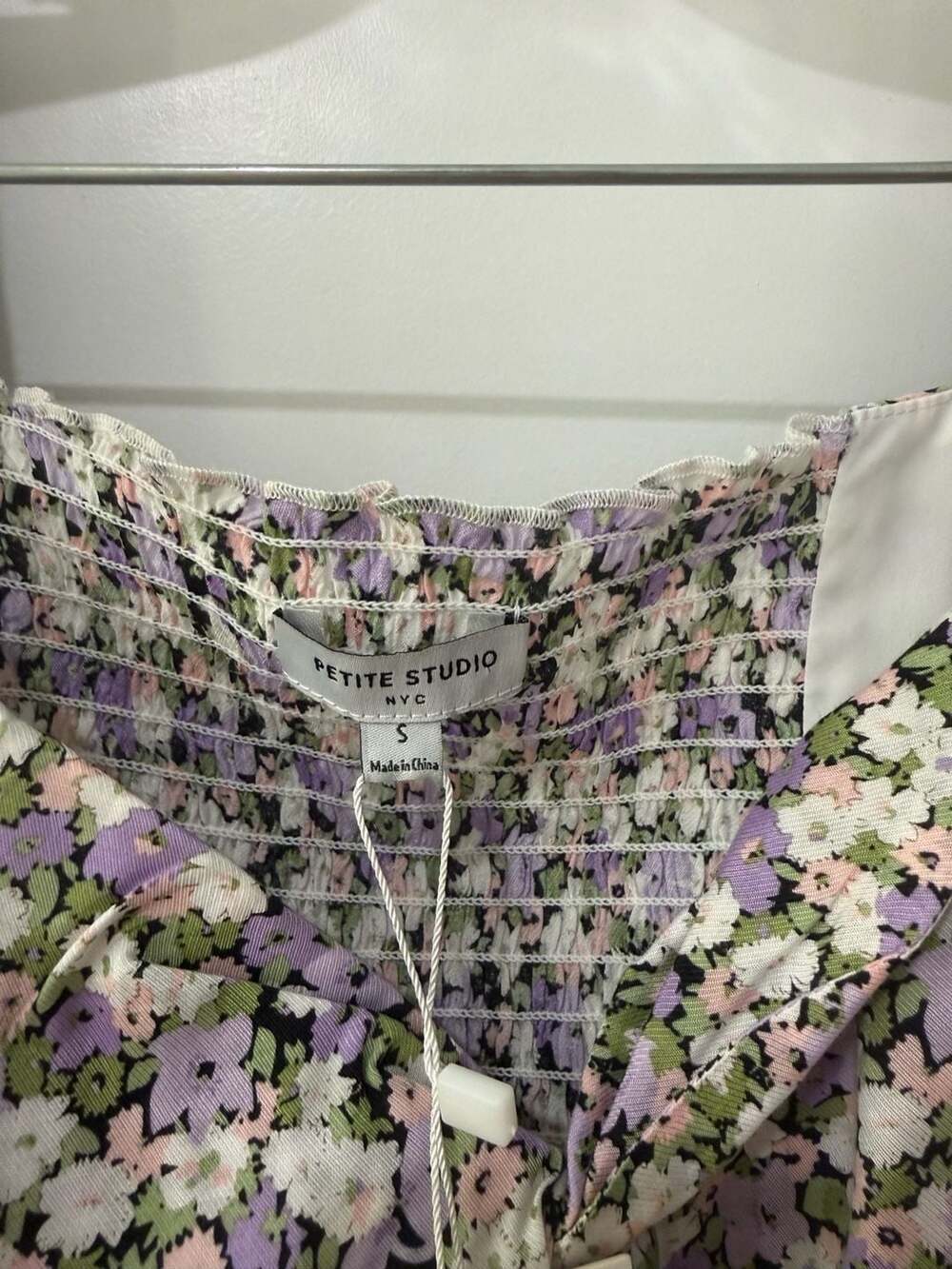 New Petite Studio NYC Zahra Floral Print Puff Sleeve Mini Dress - Picture 5 of 11